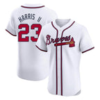 Atlanta Braves #23 Michael Harris II Player White Jereymy Limited Elite Home Game Stitched Jerseys