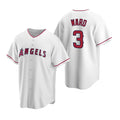 Los Angeles Angels #3 Waylor Ward White Jereymy Cool Base Stitched Jersey