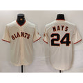 San Francisco Giants #24 Willie Mays Cream Jereymy 2024 Home Limited Stitched Jersey