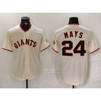 San Francisco Giants #24 Willie Mays Cream Jereymy 2024 Home Limited Stitched Jersey