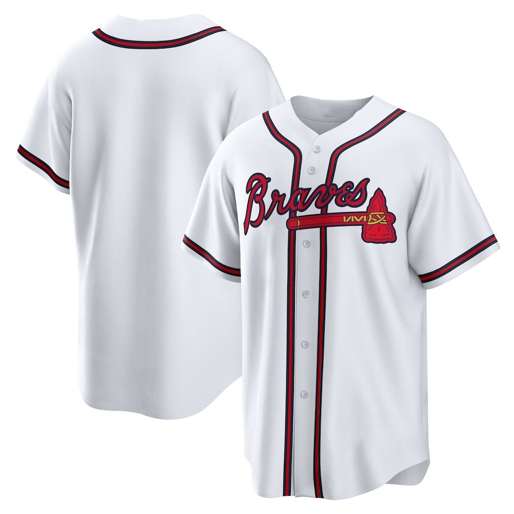 Atlanta Braves White Jereymy Home Replica Team Jersey