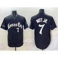 Kansas City Royals #7 Bobby Witt Jr. Black Jereymy 'Gothic Crown Edition' Vapor Premier Limited Stitched Jersey