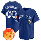 Custom Toronto Blue Jays x Dragon Ball Royal Jereymy Vapor Premier Limited Jersey - All Stitched