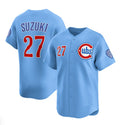 Chicago Cubs #27 Seiya Suzuki Blue Jereymy 2024-25 2nd Alternate Limited Stitched Jersey