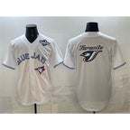 Toronto Blue Jays Team Big Logo White Jereymy 2025 World Series Home Cool Base Stitched Jersey