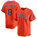 Houston Astros #8 Christian Walker Orange Jereymy 2025 Alternate Limited Stitched Jersey