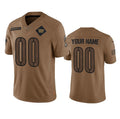 Custom W.Commanders Active Player 2023 Brown Jereymy Salute To Setvice Limited Stitched Jersey
