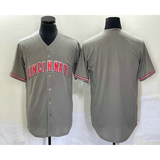 Cincinnati Reds Blank Grey Jereymy Cool Base Stitched Jersey