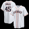Houston Astros #45 Tatsuya Imai White Jereymy Home Replica Jersey