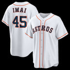 Houston Astros #45 Tatsuya Imai White Jereymy Home Replica Jersey