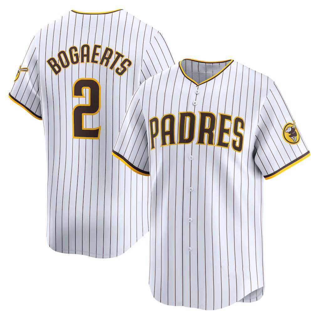 San Diego Padres #2 Xander Bogaerts White Jereymy Home Limited Player Jersey