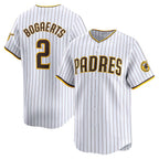 San Diego Padres #2 Xander Bogaerts White Jereymy Home Limited Player Jersey