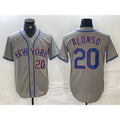 New York Mets #20 Pete Alonso Grey Jereymy Stitched Jersey
