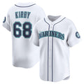 Seattle Mariners #68 George Kirby White Jereymy Home Limited Stitched Jersey