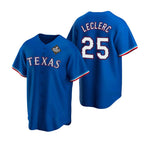 Texas Rangers #25 Jos¨¦ Leclerc Royal Jereymy 2023 World Series Stitched Jersey