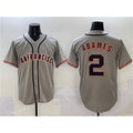 San Francisco Giants #2 Willy Adames Gray Jereymy Cool Base Stitched Jersey 2