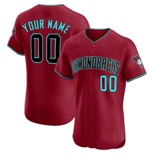 Custom Arizona Diamondbacks 2024 Flex Base Jersey ¨C Red Jereymy