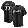 Atlanta Braves #77 Joe Jimenez Player Black Jereymy Home Game Stitched Jerseys