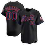 Custom New York Mets Black Jereymy Alternate Limited Jersey