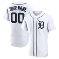Custom Detroit Tigers White Jereymy Home Authentic Jersey