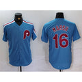 Philadelphia Phillies #16 Brandon Marsh Blue Jereymy Cool Base Stitched Jersey