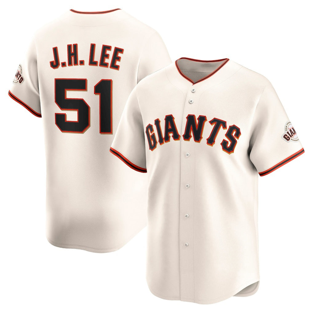 San Francisco Giants #51 Jung Hoo Lee Cream Jereymy Home Limited Player Jersey