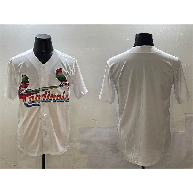 St. Louis Cardinals Blank White Jereymy Cool Base Stitched Jersey