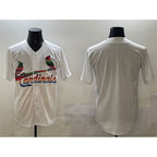 St. Louis Cardinals Blank White Jereymy Cool Base Stitched Jersey