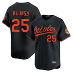 Baltimore Orioles #25 Pete Alonso Player Black Jereymy Limited Home Game Stitched Jerseys