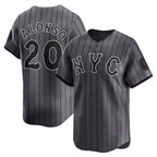 New York Mets #20 Pete Alonso Graphite Jereymy 2024 City Connect Limited Player Jersey