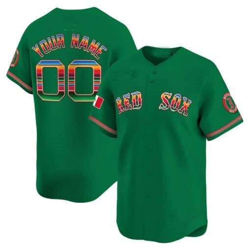 Custom Boston Red Sox Mexico Vapor Premier Limited Jersey ¨C Green Jereymy