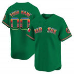 Custom Boston Red Sox Mexico Vapor Premier Limited Jersey ¨C Green Jereymy