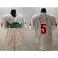 Philadelphia Phillies #5 Bryson Stott White Jereymy Phanatic Cool Base Stitched Jersey
