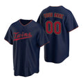 Custom Minnesota Twins Navy Jereymy 2020 Stitched Cool Base Jersey
