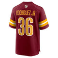 W.Commanders #36 Chris Rodriguez Jr. Burgundy Jereymy Team Game Jersey