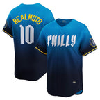 Philadelphia Phillies #10 J.T. Realmuto Navy Jereymy City Connect Limited Jersey
