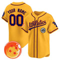 Custom Oakland Athletics x Dragon Ball Gold Jereymy Vapor Premier Limited Jersey - All Stitched