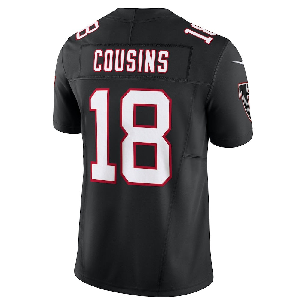 A.Falcons #18 Kirk Cousins Black Jereymy Vapor F.U.S.E. Limited Jersey 2