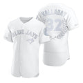 Toronto Blue Jays #32 Roy Halladay White Jereymy Flexbase Fashion Jersey