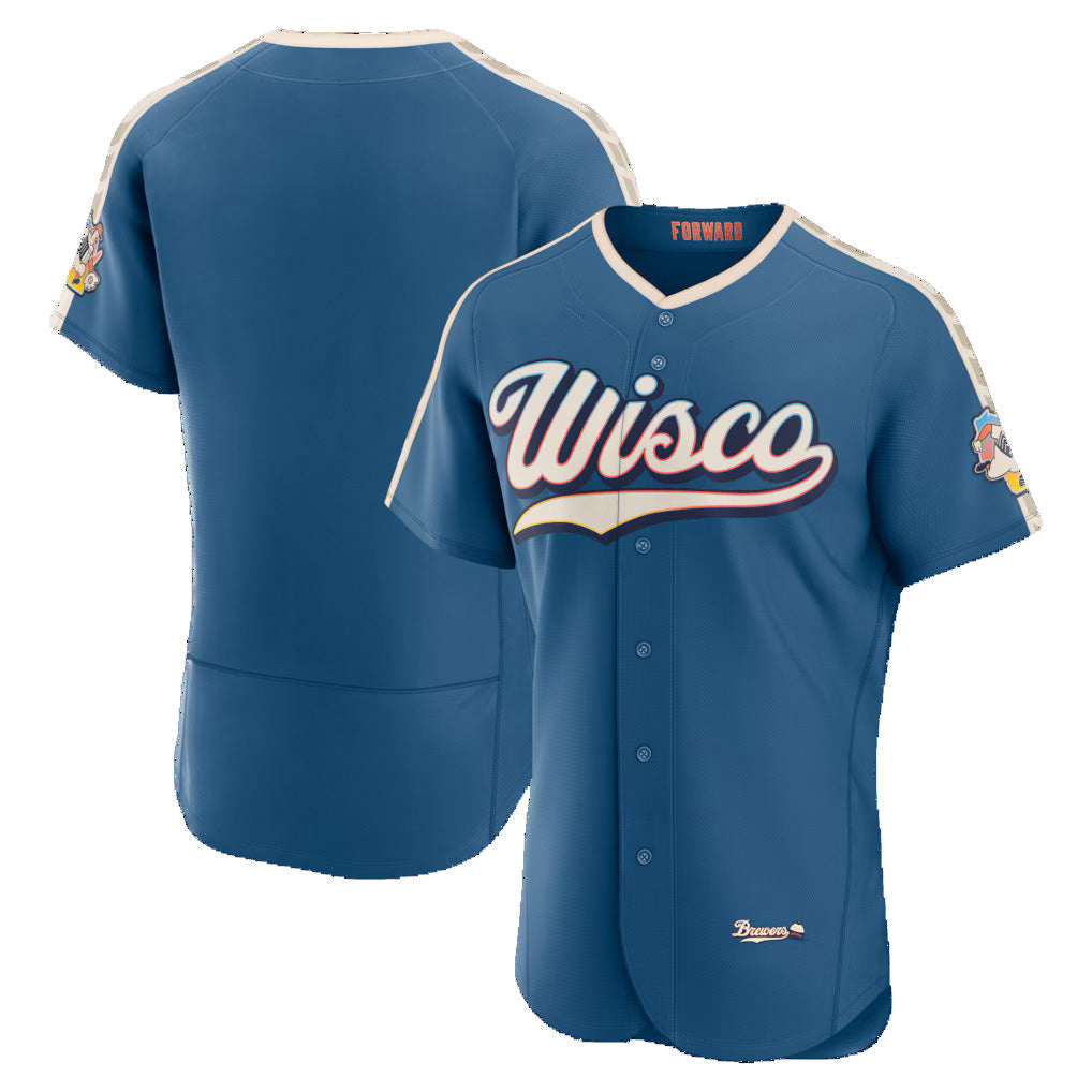 Milwaukee Brewers Mineral Blue Jereymy 2026 City Connect Authentic Jersey