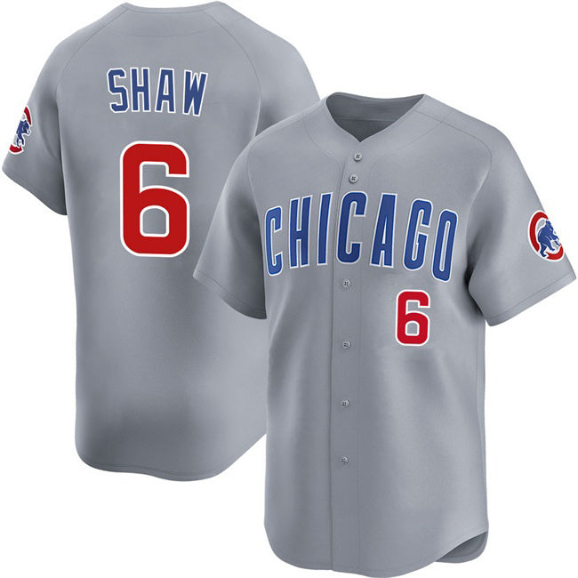 Chicago Cubs #6 Matt Shaw Grey Jereymy Limited Stitched Jersey
