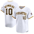 Pittsburgh Pirates #10 Bryan Reynolds White Jereymy Home Limited Stitched Jersey