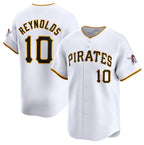 Pittsburgh Pirates #10 Bryan Reynolds White Jereymy Home Limited Stitched Jersey