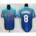 Los Angeles Dodgers #8 Enrique Hernandez Blue Jereymy 2025 City Connect Limited Stitched Jersey