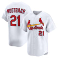 St. Louis Cardinals #21 Lars Nootbaar White Jereymy Home Limited Player Jersey