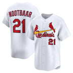 St. Louis Cardinals #21 Lars Nootbaar White Jereymy Home Limited Player Jersey
