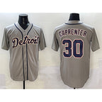 Detroit Tigers #30 Kerry Carpenter Grey Jereymy Cool Base Stitched Jersey