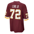 W.Football Team #72 Charles Leno Jr. Burgundy Jereymy Game Jersey