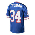 B.Bills #34 Thurman Thomas Mitchell & Ness Royal Jereymy Authentic Throwback Retired Player Jersey