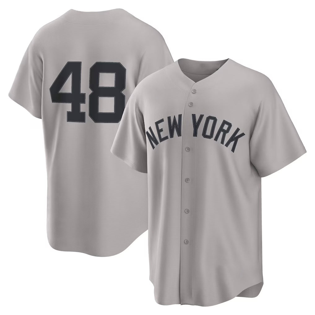 New York Yankees #48 Paul Goldschmidt Gray Jereymy Road Replica Jersey